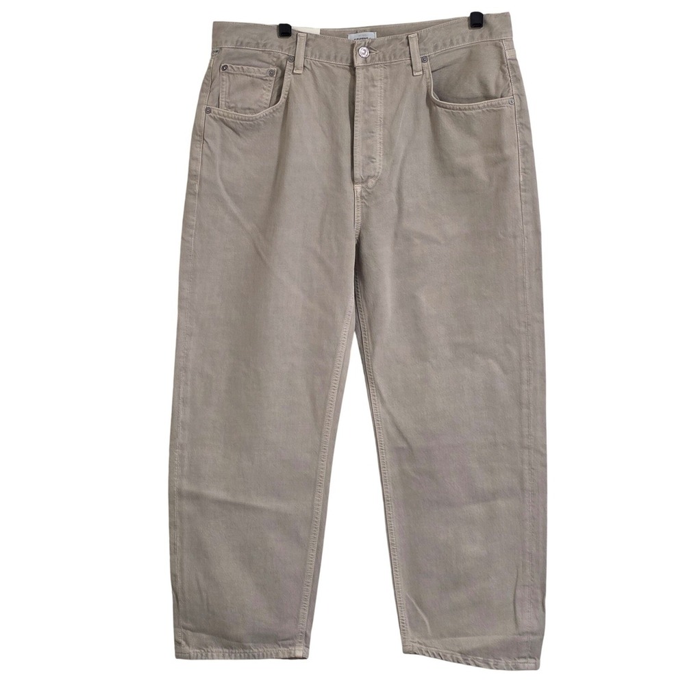 Citizens of Humanity Dahlia Jeans Womens 31 Beige Bow Leg Baby Roll New